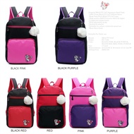Malaysia seller Beauty Cat Beg Sekolah Galas Belakang Perempuan Scholl Bag Travel Outdoor Lady Backp