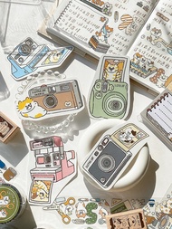 3小喵咪/復古相機大貼紙十代/防水貼紙/共5款