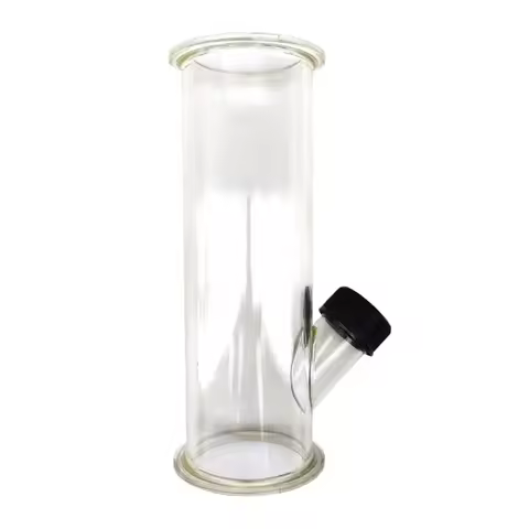 2 Inch Tri-Clover - Hop Bong - Sight Glass with Black Bottle Cap
