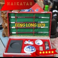 MERAH Chinese Calligraphy Tool Set Size 2 | Zhong Guo Wen Fang Shi Bao Size 2 - Red