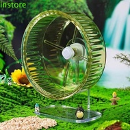 INSTORE Hamster Running Wheel, Adjustable Silent Hamster Wheel Toy, Hamster Cage Toy Non-slip Transparent Acrylic Hamster Treadmill Squirrel