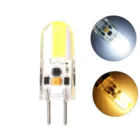 2PCS DIMMABLE GY6.35 LED Lamps 6W AC/DC 12V Corn Light Bulb Droplight Chandelier 1505 COB Led Bombil