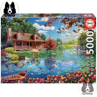 Educa Jigsaw Puzzle Little House On The Lake 5000 pieces