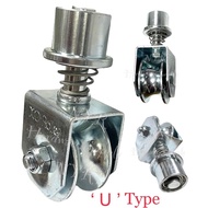 Auto Gate Roller 2 1/2” U Spring Type Metal Wheel PRICE PER PC / Autogate Metal Castor Wheel Folding
