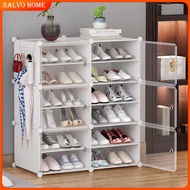 Salvo Shoe Cabinet Plastic Adjustable Shoes Storage Cabinet Multi-Style Stackable Shoe Box Shoe Rack