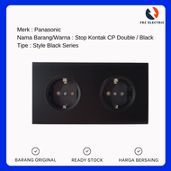 Saklar Panasonic Hitam Style Black Series - Saklar Listrik Style Panasonic - Sakelar Listrik Panason