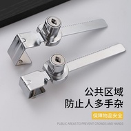 Flat Door Refrigerator Lock Anti-theft Perforation-free Outdoor Sliding Glass Door Lock Refrigerator