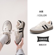 รองเท้าผู้หญิง Semir 2025 ฤดูใบไม้ร่วงใหม่รองเท้าผ้าใบสีขาวอเนกประสงค์แบบสวมหัวมนพื้นแบนแบบสวมสบายสำ