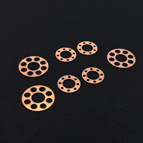 CNC Red Copper Made Folding Knife Washers Gasket Cushion Ring For Chris Reeve Small Sebenza 21 Knive