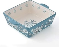 KINGSBULL HOME Baking Dish 8x8 Baking Pan 68 Ounces Brownie Pan Casserole Dish Ceramic Bakeware Sets