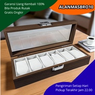 6 Grid Watch Storage Box Stylish Elegant Trendy Latest Durable For Men's Collection Alanmasbro10 H4E
