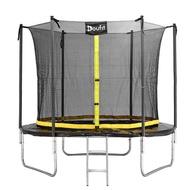 12FT Trampoline Jumping Exercise Fitness Heavy Duty Re-bounder Bed with Enclosure Net Ladder Outdoor