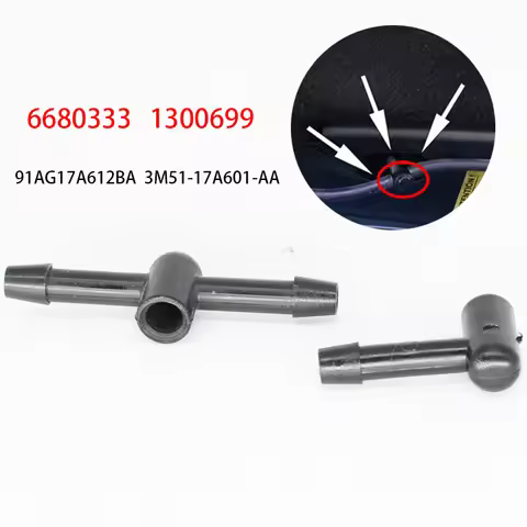 2Pcs Front Windscreen Wiper Washer Nozzle Jet Connector L & T Piece Set For Ford Focus 2 3 Mondeo 4 