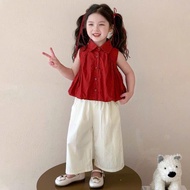 [MeoKids] E73 - Shirt Set Sleeveless 2-Layer Balloon with Soft, Luxurious Pants