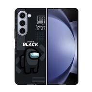 Case Casing Softcase Hardcase Samsung Galaxy Z Fold 3 Z Fold 4 Z Fold 5 5G Among Black DF505