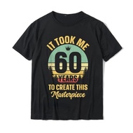 Funny T-Shirt For Men Aged 60 Years 60th Anniversary Birthday Gift Ideas Popular Cotton Printed