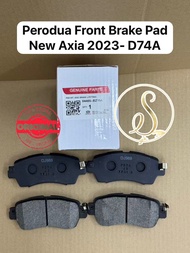 (100% ORIGINAL) PERODUA NEW AXIA 2023- D74A FRONT BRAKE PAD 04465-BZ154