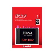 SANDISK 1TB SSD Plus 2.5吋 SATAIII 固態硬碟 G26 535 MB/s  廠商直送