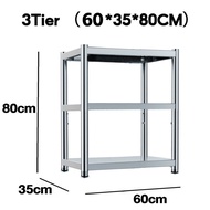 NINI Stainless Steel Kitchen Rack Shelf | Rak Microwave Oven | Value Rack Boltless Rack Home | Store