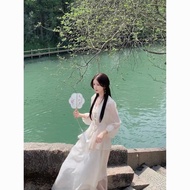 3355 People Collection New Chinese Suit Women 2024 Chinese Style Disc Button Cicada Wing Shirt Top T