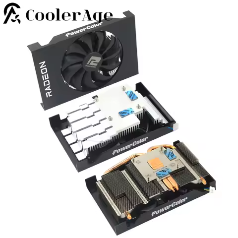 For Powercolor RX 6400 6500XT ITX Graphics Card Replacement Heatsink RX6400 RX6500XT Graphics Card C