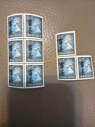 英女皇頭兩毫子郵票