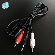 【SPGH】 1.2m 3.9 Feet 3.5mm Plug Jack to 2RCA Male Audio Cable Splitter Phone to Speaker Hot