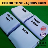 [Berbaloi] Thai Silk (Cotton Thai) - Kod 1, Kain Baju Jururawat Nurse Uniform Biru Nila, Rapi, Terle
