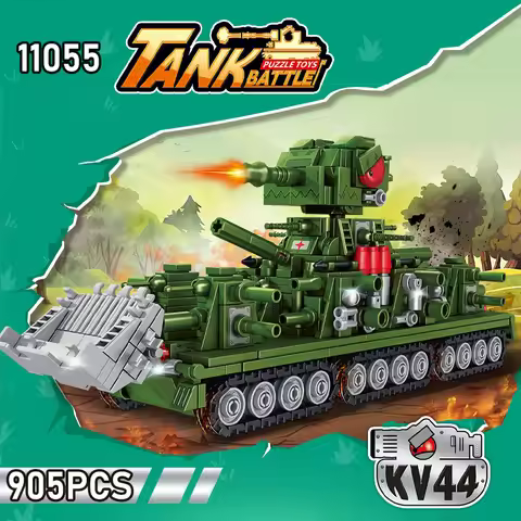 2025 new KV44 tank assembly building blocks children's toys world boys' intelligence World War II mi