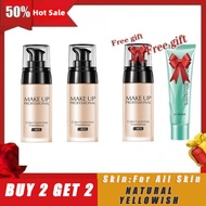 Liquid Foundation Makeup Foundation Full Coverage Waterproof Long Lasting Oil-control BB Cream Cosme