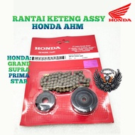 ORI RANTAI KETENG HONDA AHM GRAND SUPRA PRIMA WIN LEGENDA X STAR KAMPRAT TIMING MESIN RANTE API