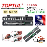 Toptul GAAI1102 (1/2-inch) 40-210Nm Torque Wrench Set 11pcs