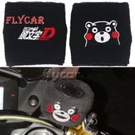 1 Piece Initial D Kumamon JDM Style Reservoir Brake Clutch Oil Tank Cap Sock Black For Honda FIT JAZ