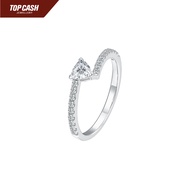 Top Cash Jewellery 10K Lab Grown Radiant Spark Diamond Ring