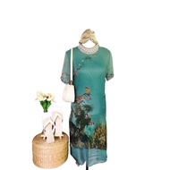 Green Midi Dress Womenswear Size S-M at 88 Php Casual/Formal Short Sleeve Regular for All Seasons