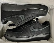 ❤️原盒正貨 Stussy x Nike Air Force 1 Low “Triple Black”防滑 低幫 板鞋 男女同款 純黑