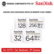 SanDisk High Endurance MicroSD card with Adapter for Dashcam & CCTV, IP Camera (32GB / 64GB / 128GB 