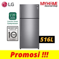 LG 516L Top Freezer Refrigerators GN-C602HLCM GN-C702HLCM with INVERTER LINEAR Cooling