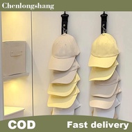 chenlongshang Baseball Cap Storage Organizer With Eight Clips Wall Mounted Cap Holder Closet Storage
