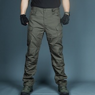 FUGUINIAO Outdoor Waterproof SWAT Military Trousers Casual Multi Pocket IX7 Tactical Pants Male Work