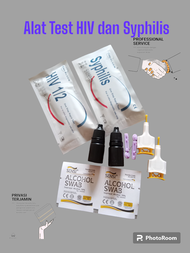 Alat Test HIV dan Syphilis satu paket dua macam test