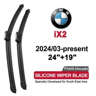 silicone car wiper for BMW iX2 2024-present(U10)2023 2022 2021 2020 front Windshield Wiper Blades Se
