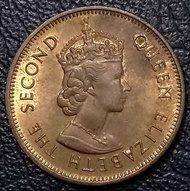 香港1980年一毫1毫銅幣（關門特年），伊麗莎白二世