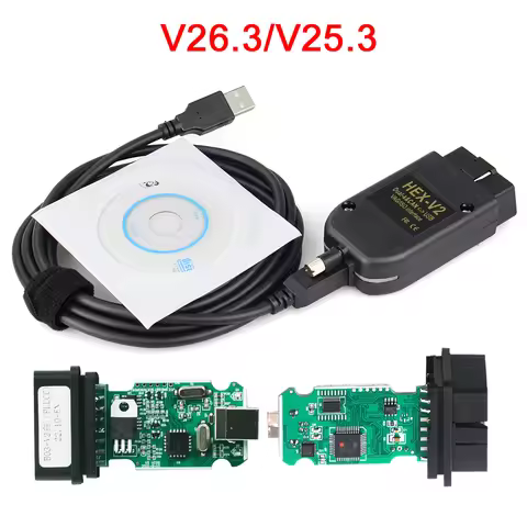 2026 VCDS 26.3 VAGCOM Interface VCDSCAN HEX V2 Update For V-W For A-udi S-koda Seat Car Diagnostic T