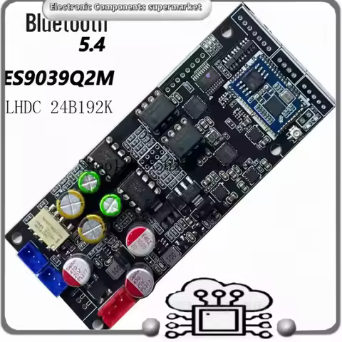 ES9039Q2M Bluetooth 5.4 QCC5181 I2S DSD Fiber Coaxial Input Decoding Board DAC