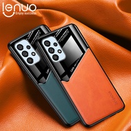 Lenuo Ốp Lưng Cho Samsung Galaxy A53 5G A73 5G M23 5G Ốp Lưng Kết Cấu Da Giá Đỡ Nam Châm Xe Hơi Ốp L