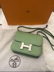 Hermes Constance Mini stamp Z 牛油果綠 full set