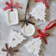 聖誕樹/掛牌擴香石掛牌 花材 石膏彩繪DIY手作活動 花材料包 禮物