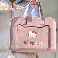 Pink Leather Laptop Bag Cartoon Laptop Sleeve for Woman For Macbook 14 inch Laptop Case Bag With Strap Acer Asus 15 6 inch Laptop Bag Leather Case Cat Handbag