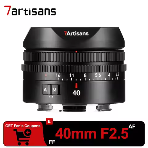 7artisans AF 40mm F2.5 Wide Angle Auto Focus Camera Lens Large Aperture Fixed Focus Lens compatible 